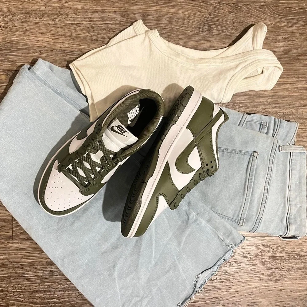 Olive Green Dunks - Picture 1 of 2